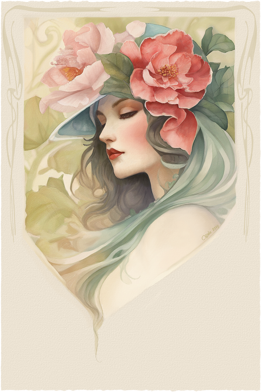 Art Nouveau style illustration